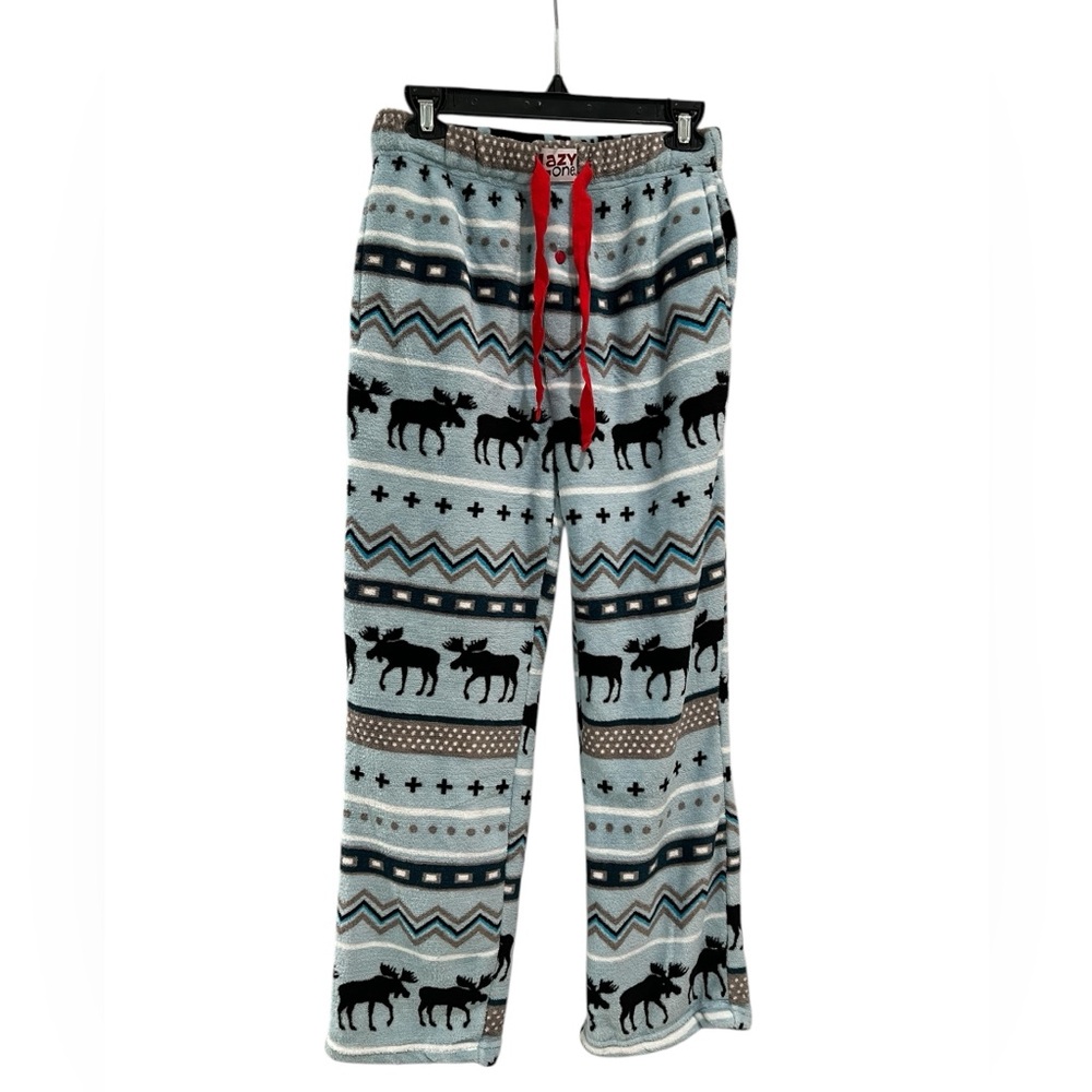 Lazy One fleece winter moose pjs/ size XS/ Unisex